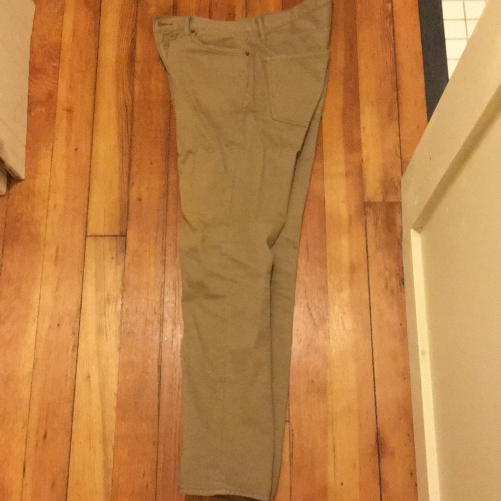 Slim khaki pants